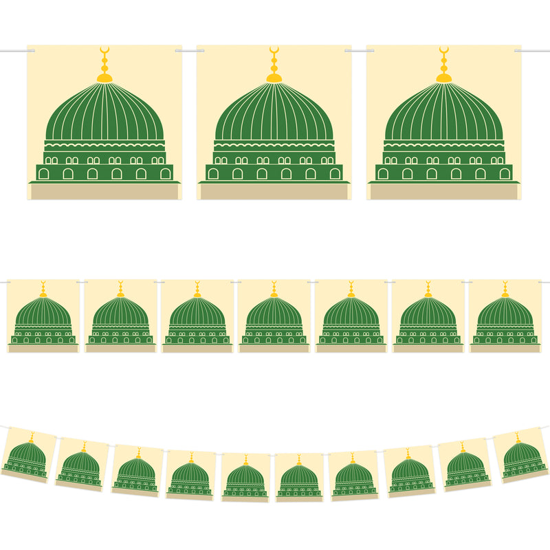 Al-Masjid al-Nabawi Square Card Bunting - 2 meters