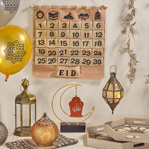 Rustic Shabby Chic Hessian Ramadan Calendar(AH2301)