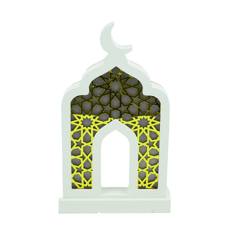 White Large Masjid Arch LED Stand (757-73)