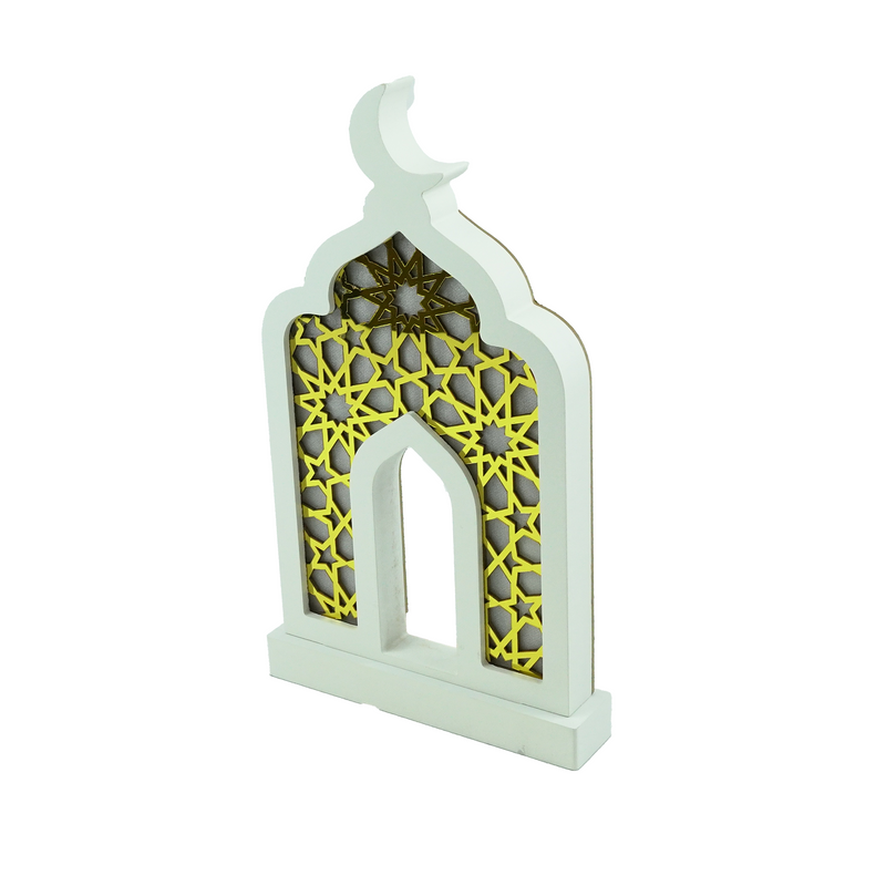 White Large Masjid Arch LED Stand (757-73)