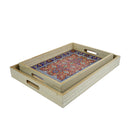 Persian Pattern Print Wooden Eid/Ramadan Food Serving Tray (2020-6AB)