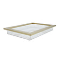 Clear Acrylic Tray with GOLD Frame (2312-1)