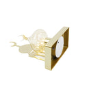 Brushed Gold Arch Minaret Table Stand With Minaret Shape LED Light (23648-1)