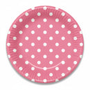 Pink Polka Dot Eid Party Paper Plates (10 Pack)