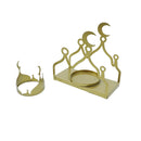 3 Minaret Mosque Silhouette Candle Stand (K-2801 )