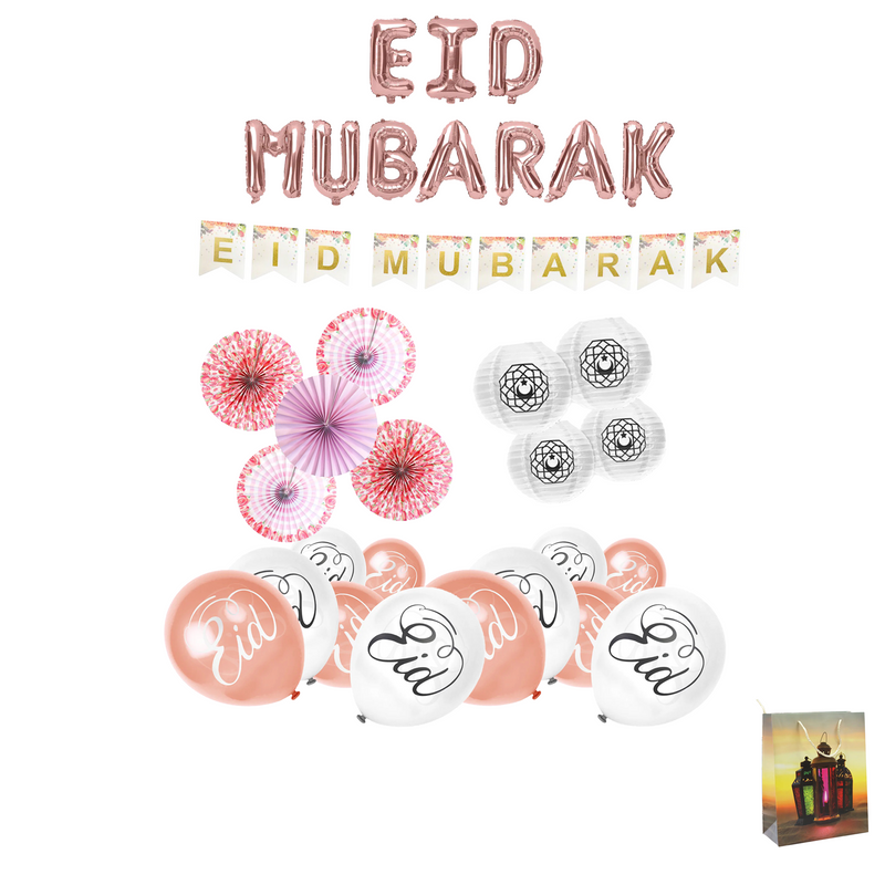 Set Di Palloncini In Lamina Eid Mubarak Da 14 Pollici (35 Cm - Foto 7