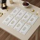 Pack of 12 White With Gold Emboss Eid Money Wallet Envelopes
