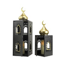 Black Lanterns with Gold Dome (24735-3)