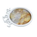 White Marble Effect Round Tray With رمضان كريم - Ramadan Kareem (757-19)