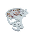 White Round Tray Large  رمضان كريم - Ramadan Kareem (757-20)