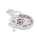 White Round Tray Large  رمضان كريم - Ramadan Kareem (757-20)