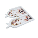 WHITE Wooden Mosque Shape Food Serving Tray (757-25)