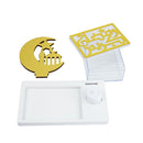 Crescent Moon with Mosque Tea Light Stand with Acrylic  رمضان كريم Box (757-55)