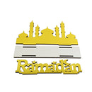 Ramadan Mosque GOLD Mirrored/Reflective silhouette Metallic Stand (757-59)