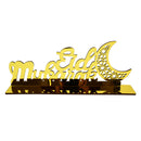 Eid Mubarak Mirrored Stand With Geometric Crescent Moon (757-60)