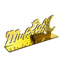 Eid Mubarak Mirrored Stand With Geometric Crescent Moon (757-60)