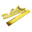 Eid Mubarak Mirrored Stand With Geometric Crescent Moon (757-60)