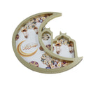 GOLD Wooden Crescent Moon Minaret Food Serving Tray (757-22)