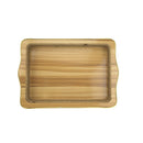 Multi-Tier Woven Serving Tray Set with Transparent Covers and Golden Accents (0816-55)