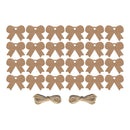 Pack of 24 Plain Rustic Eid Gift Labels with Twine