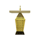 Gold LED Lantern with Tray Top (24715-4)