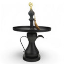 Black Decorative Serving Tray On Jug Stand (24345-1)