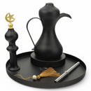 Black Decorative Serving Tray On Jug Stand (24345-1)
