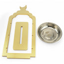 3-Tier Gold Stand with Stainless Steel Plates (2408233-1)