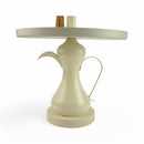 Ivory Decorative Serving Tray On Jug Stand  (24345-2)