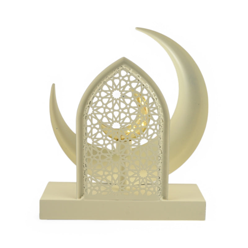 Ivory Crescent Moon LED with Arch Design Light (24653-2)