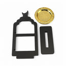 Small Two-Tier Black Crescent Moon Stand (2408234)