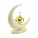 Ivory Crescent Moon Decorative Display with Gold Accent (24633-5)