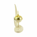 Ivory Crescent Moon Decorative Display with Gold Accent (24633-5)