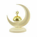 Ivory Crescent Moon Decorative Display with Gold Accent (24633-5)