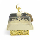 Gold & Ivory Mosque Silhouette Decorative Tray with Lid (24801-2)