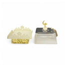 Gold & Ivory Mosque Silhouette Decorative Tray with Lid (24801-2)