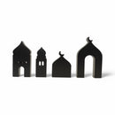 Set of 4 MEDIUM Wooden Table Centrepieces Mosque Silhouette Decor Set