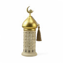 Gold Dome Ivory LED Lantern  (24739-4)