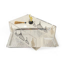 Silver Serving Tray With Mosque Design & Acrylic Dome Cover (24862-3)