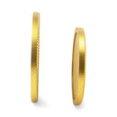 Set of 2  Golden Round Trays for Ramadan & Eid With Beaded Edge (2408207)