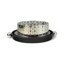 Black Round Serving Tray With Lid & Silver Base for Ramadan & Eid (24816-2)