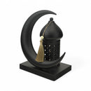 Black Crescent Moon LED Lantern with Tassel (24778-2)