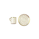 Set of 6 Golden Dotted Elegance Design Cups & Saucers Set (HS-19008-2)