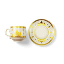 Set of 6 Golden Mosque Design Porcelain Cup & Saucer (RS-9255)