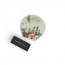 Round  رمضان كريم With Colourful Mosques Table Centre Decoration  For Eid & Ramadan