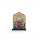 Minaret Shape رمضان كريم With Colourful Mosques Table Centre Decoration  For Eid & Ramadan