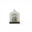 Crescent Moon Cutout Minaret Shape رمضان كريم With Colourful Mosques Table Centre Decoration  For Eid & Ramadan