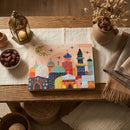 Colourful Mosques Wooden Box For Ramadan & Eid