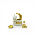 White Crescent Moon/Minaret Decorative Bakhoor Holder