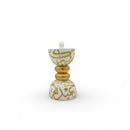 Allover Arabic Calligraphy Gold Design - White Bakhoor Burner